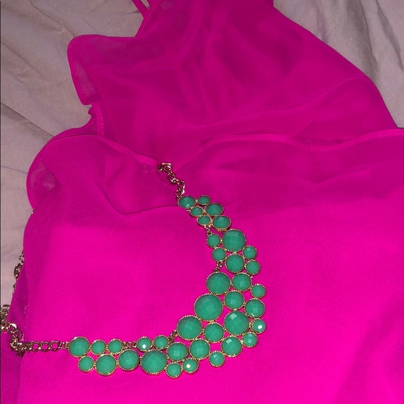 Asymmetrical Tiered Ruffle Shift Dress - Picture 4 of 7